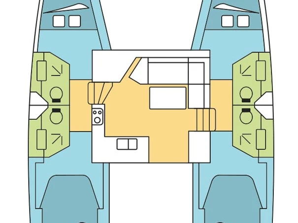 Catamaran rental with or without captain Fountaine Pajot Trogir