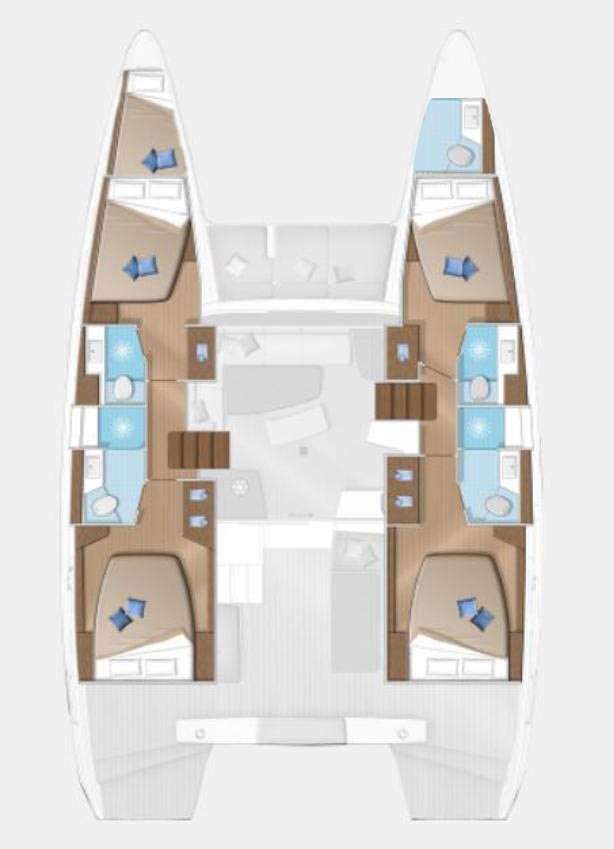 Yacht charter Tropea cheap Lagoon 42