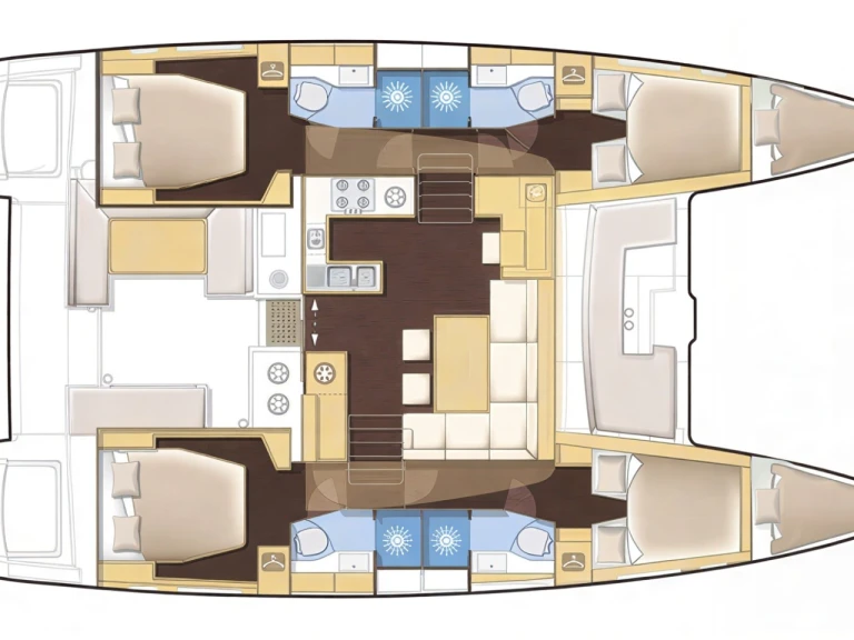 Bareboat Rental Catamaran Lagoon with a boat licence