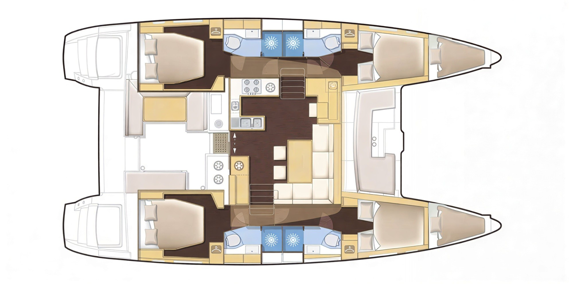 Bareboat Rental Catamaran Lagoon with a boat licence