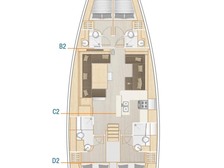 Sailboat rental with or without captain Hanse Sukošan