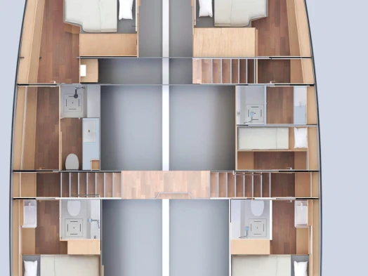 Bareboat Rental Catamaran Mazarin Yachts with a boat licence