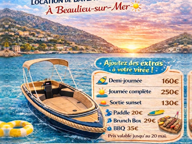 Motorboat rental with or without captain Silver Yacht Beaulieu-sur-Mer