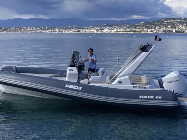 RIB rental with or without captain Salpa Juan-les-Pins
