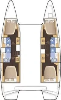 Catamaran rental with or without captain Lagoon Bas du Fort