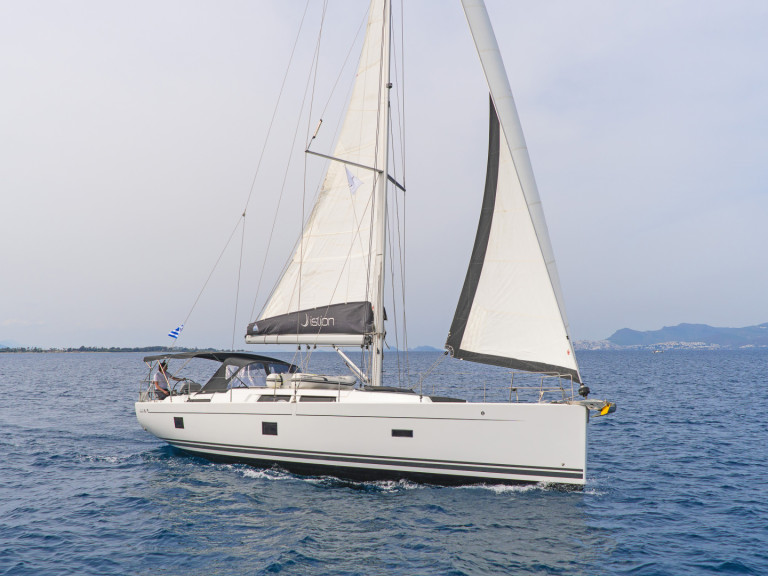 Hanse Hanse 458 charter bareboat or captained in  Lávrio