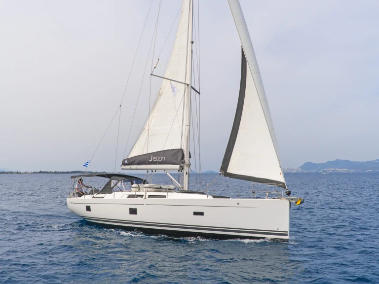 Hanse Hanse 458 charter bareboat or captained in  Lávrio