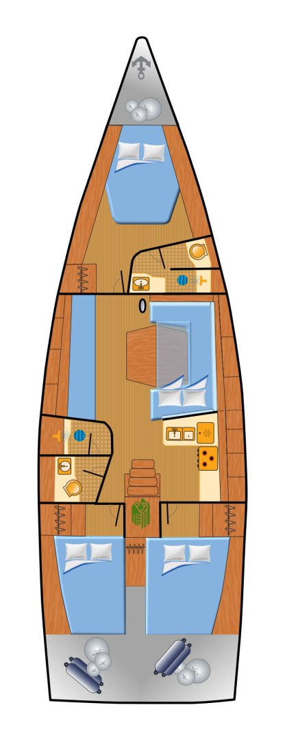 Bareboat Rental Sailboat Dehler with a boat licence