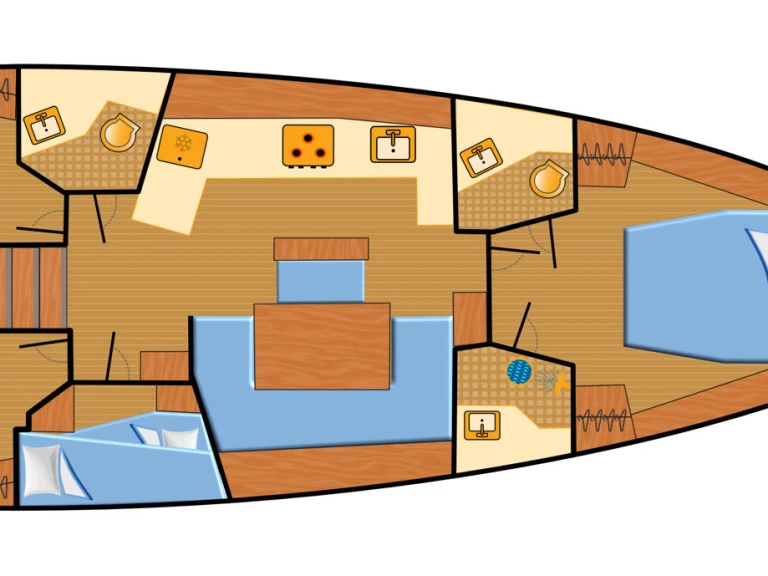 Bareboat Rental Sailboat Bénéteau with a boat licence