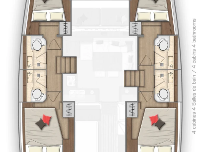 Bareboat Rental Catamaran Lagoon with a boat licence