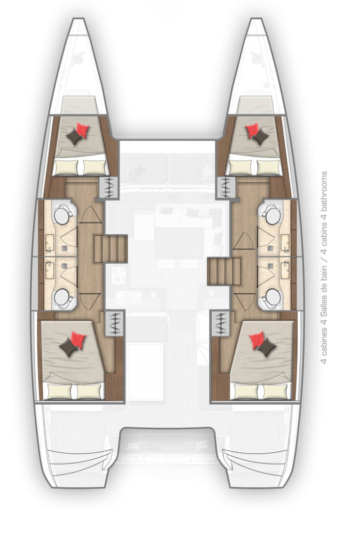 Bareboat Rental Catamaran Lagoon with a boat licence