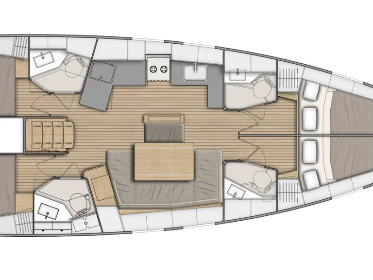 Sailboat rental in Lefkáda - Bénéteau Oceanis 46.1
