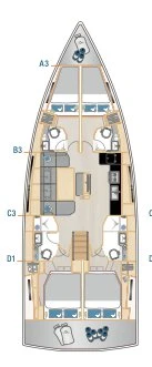 Sailboat rental in Seget Donji - Hanse Hanse 460