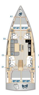 Sailboat rental in Seget Donji - Hanse Hanse 460