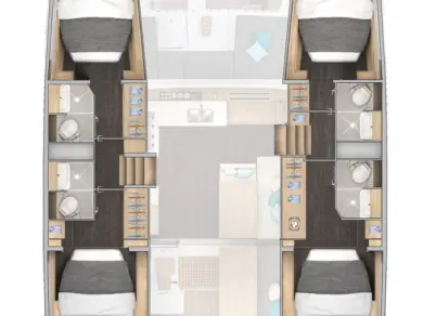 Bareboat Rental Catamaran Lagoon with a boat licence