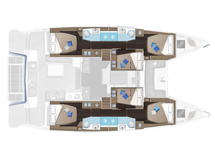 Catamaran rental with or without captain Lagoon Porto Cheli