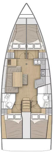 Bareboat Rental Sailboat Bénéteau with a boat licence