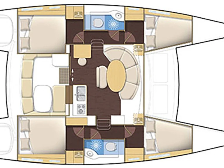 Catamaran rental with or without captain Lagoon Propriano