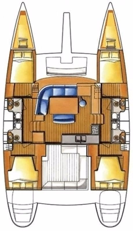 Bareboat Rental Catamaran Lagoon with a boat licence