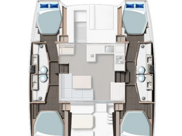 Catamaran rental with or without captain Leopard Catamarans / Robertson & Caine Procida