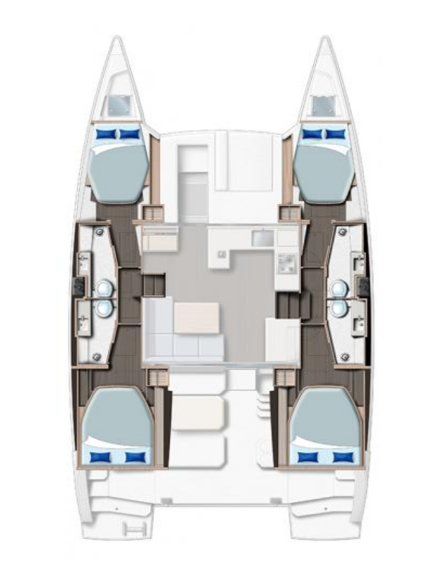 Catamaran rental with or without captain Leopard Catamarans / Robertson & Caine Procida