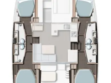 Leopard Catamarans / Robertson & Caine Leopard 42 - 4 cab. charter bareboat or captained in  Procida