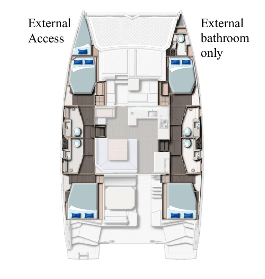 Catamaran rental in Procida - Leopard Catamarans / Robertson & Caine Leopard 45