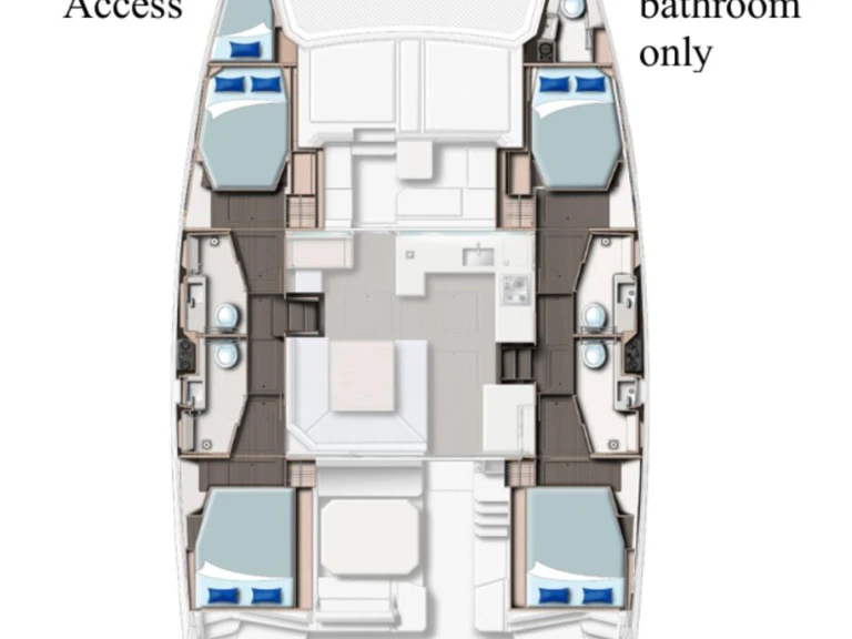 Bareboat Rental Catamaran Leopard Catamarans / Robertson & Caine with a boat licence