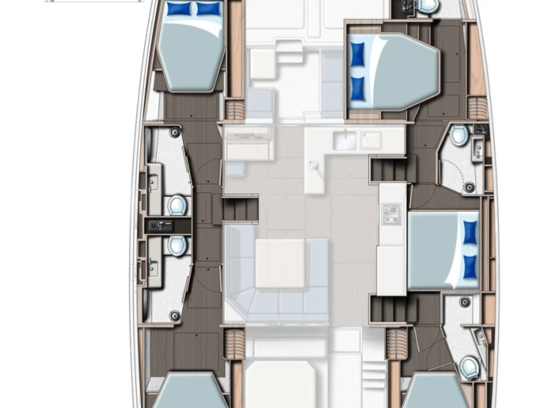 Rent a Leopard Catamarans / Robertson & Caine Leopard 50 - 5 + 1 cab Procida