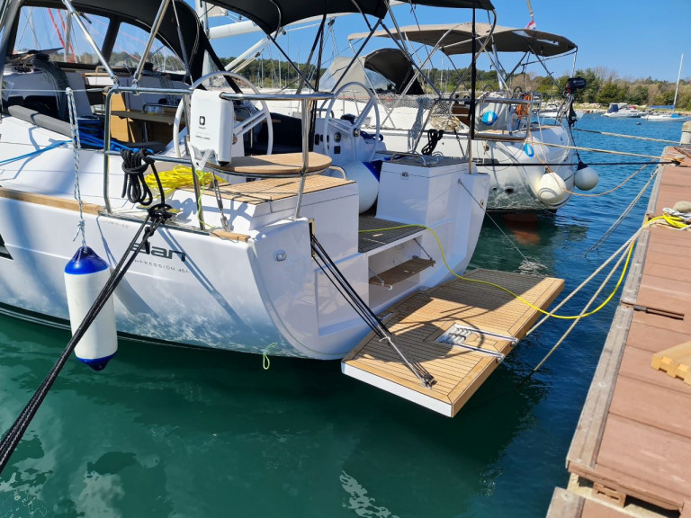 Elan Impression 45.1 charter bareboat or captained in  Trogir