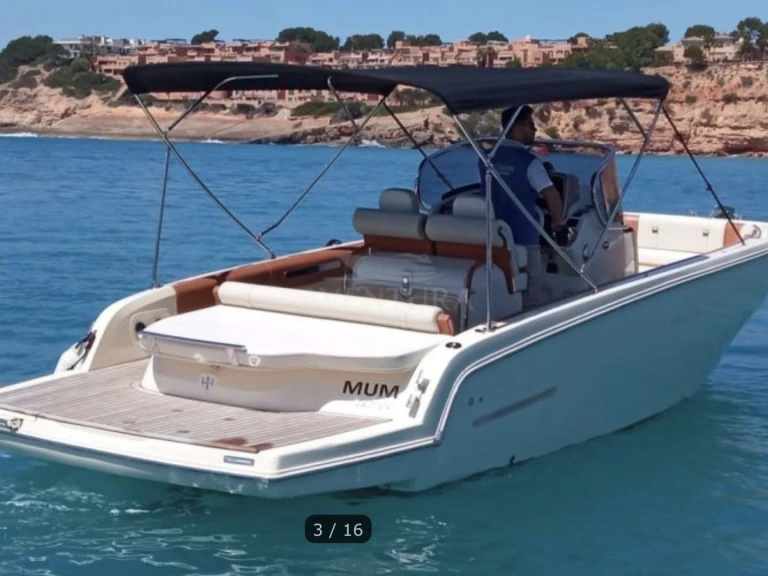 Invictus  280 SX exclusiv charter bareboat or captained in  Palma de Mallorca