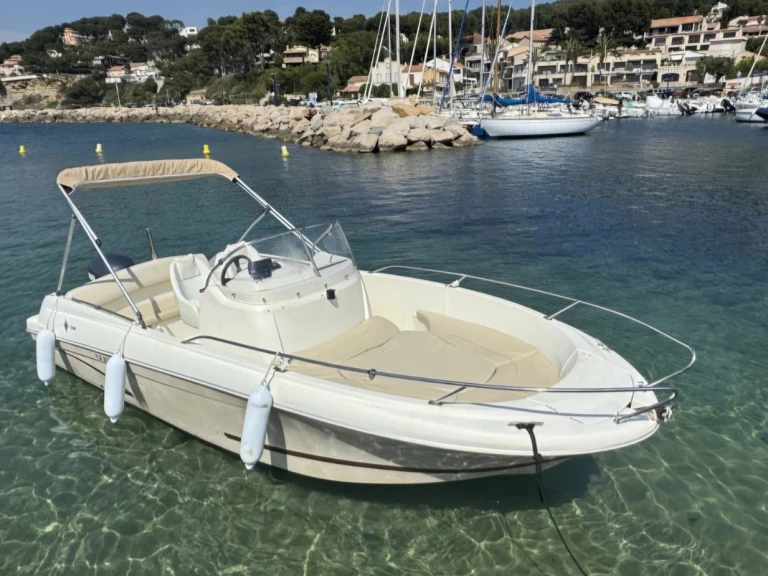 Jeanneau Cap Camarat 5.5 Style charter bareboat or captained in  Mandelieu-la-Napoule