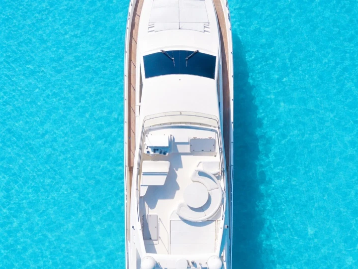 Bareboat Rental Luxury Yacht Ferretti with a boat licence