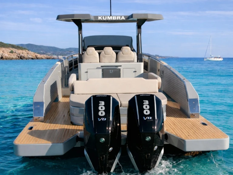 Motorboat rental with or without captain Kumbra Yachts Ibiza Town