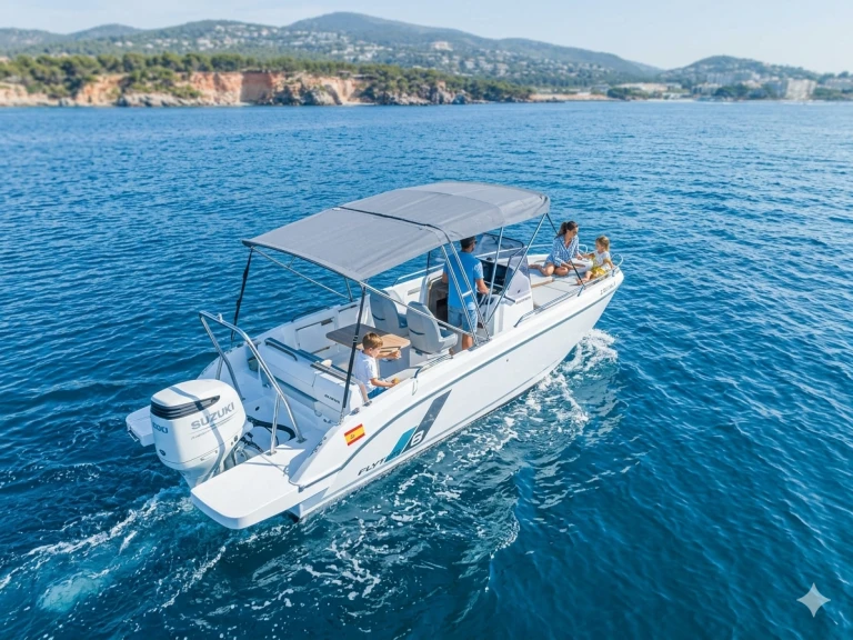 Yacht charter Palma de Mallorca cheap Flyer 8 SPACEdeck