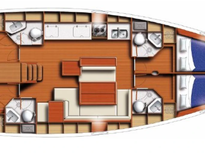 Bareboat Rental Sailboat Bénéteau with a boat licence
