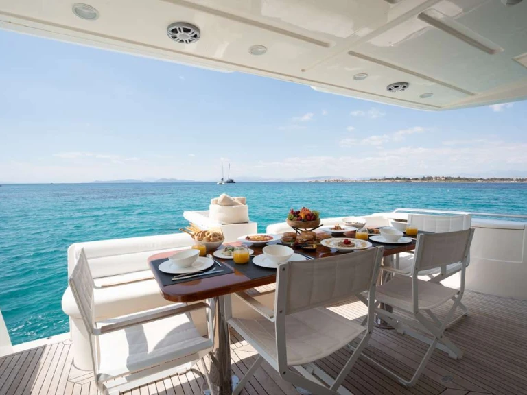 Bareboat Rental Luxury Yacht Ferretti with a boat licence