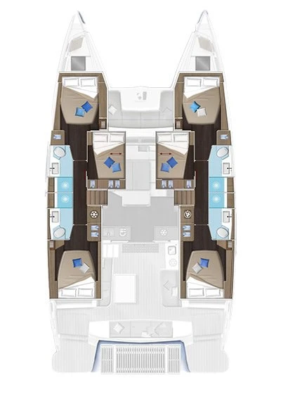 Catamaran rental with or without captain Lagoon Alimos