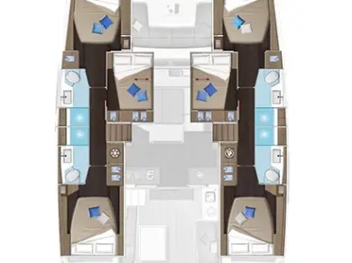 Catamaran rental with or without captain Lagoon Alimos