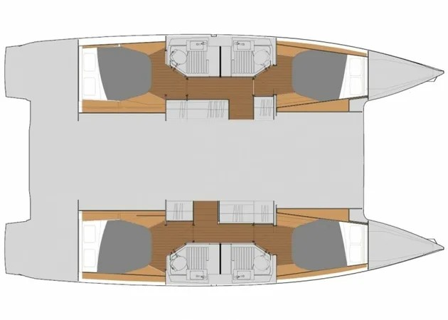 Catamaran rental in Primošten - Fountaine Pajot Astrea 42