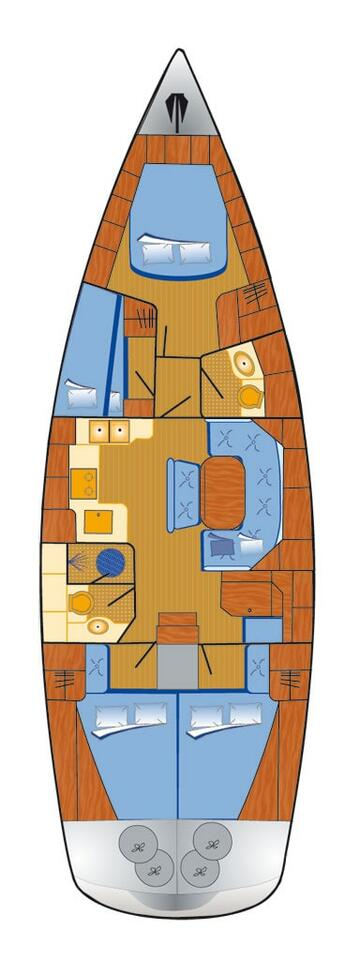 Bareboat Rental Sailboat Bavaria with a boat licence