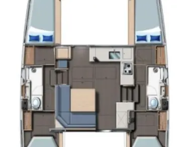 Bareboat Rental Catamaran Leopard Catamarans / Robertson & Caine with a boat licence