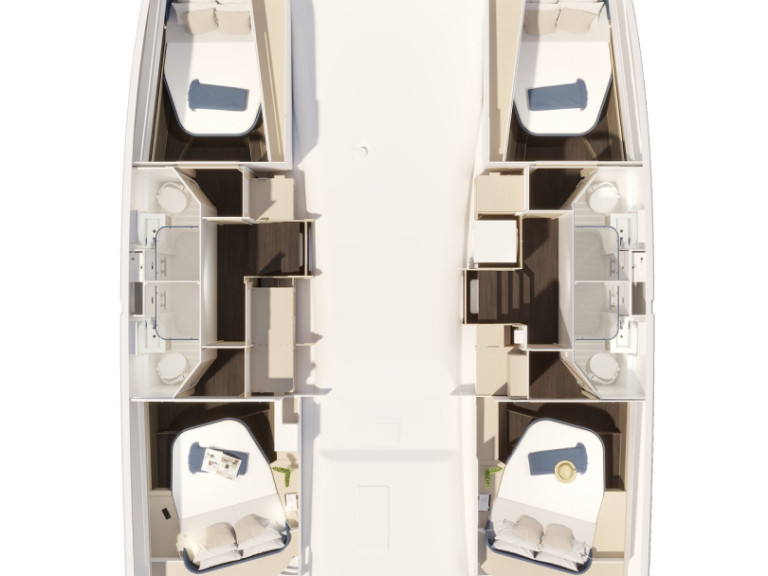 Yacht charter Préveza cheap Fountaine Pajot FP 44 Quatuor - 4 + 2 cab.