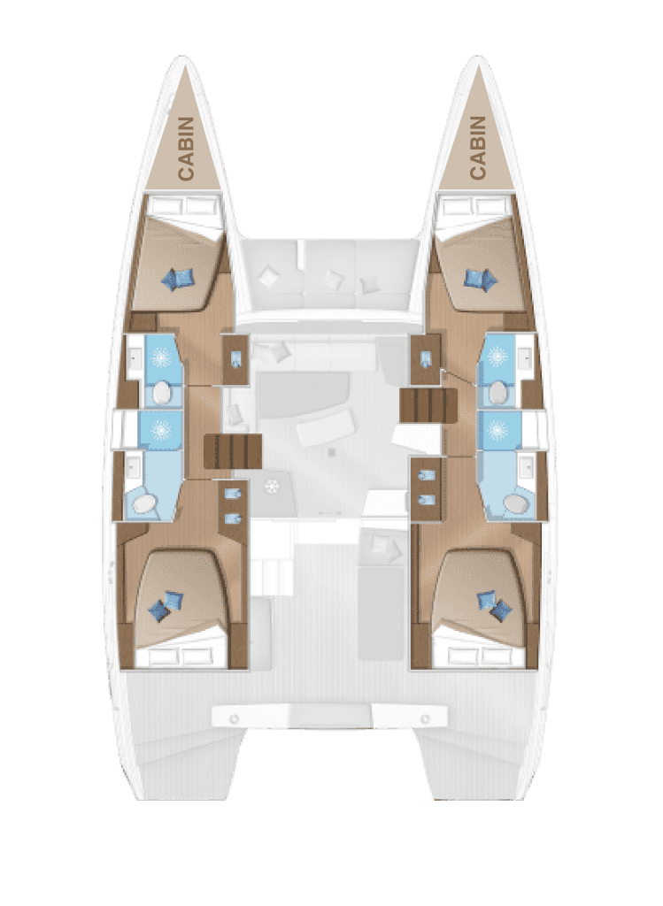 Bareboat Rental Catamaran Lagoon with a boat licence