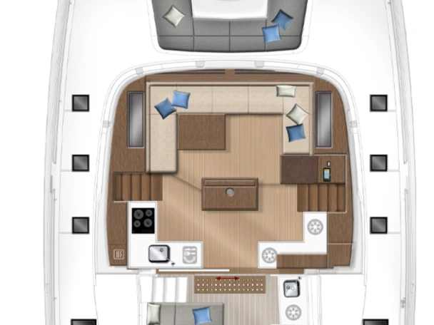 Bareboat Rental Catamaran Lagoon with a boat licence