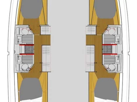 Catamaran rental in Biograd na Moru - Fountaine Pajot Astrea 42
