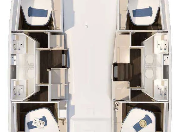 Catamaran rental in Trogir - Fountaine Pajot Fountaine Pajot FP 41 Quatuor 4