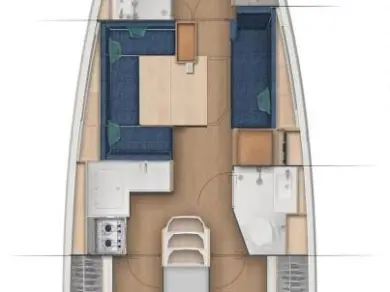 Jeanneau Sun Odyssey 380 Performance - 3 cab. charter bareboat or captained in  Biograd na Moru