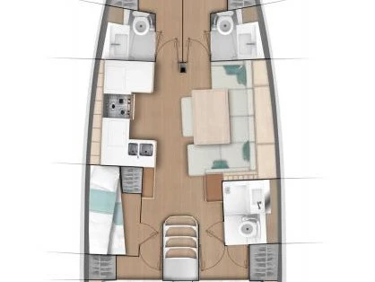 Sailboat rental with or without captain Jeanneau Trogir