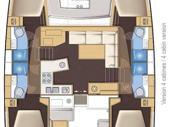 Bareboat Rental Catamaran Lagoon with a boat licence